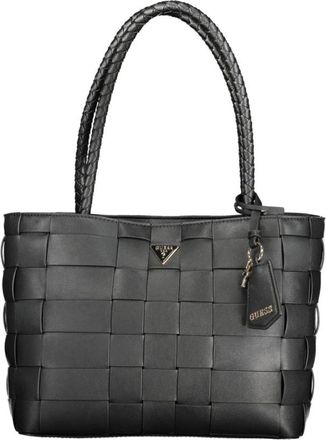 Guess Zwarte Polyethyleen Dames Handtas - Dames - Schoudertassen - Zwart - ONE Size - Tassen