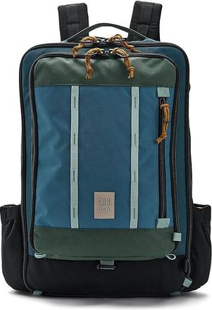 Topo Designs Global Travel Bag 30L Backpack Bags Stone Blue/Forest, Mesh/Nylon/Plastic