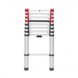 Hailo 7113-092 Escalera Telesc&oacute;pica De Aluminio Flexline 260 De 9 Pelda&ntilde;os Altura M&aacute;x. De Trabajo (cm) 395