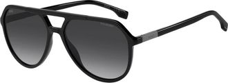 HUGO BOSS 1831/S Aviator Zonnebril - Heren - Accessoires - Zwart - Maat: 58 MM