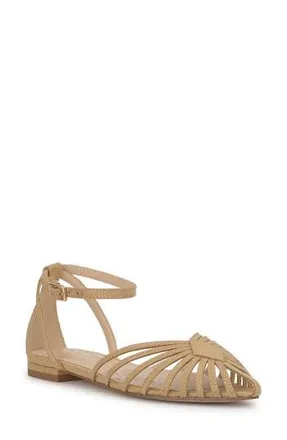 Jessica Simpson Eulean Ankle Strap Sandal in Natural Beige at Nordstrom Rack, Size 6.5