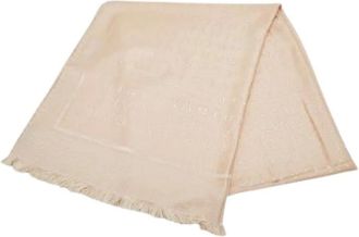 Bulgari Pre-owned Scarves, female, Pink, Size: ONE SIZE Pre-owned Logo Mania Silk Stole