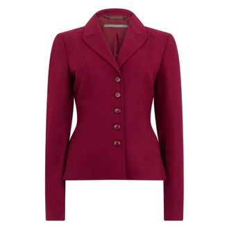 Alberta Ferretti Blazer with Classic Collar - female - Alberta Ferretti - Blazers - Pink - S - Jackets