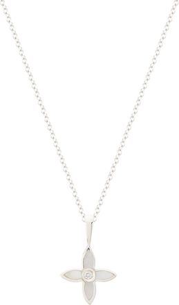 Murkani Desert Flower Charm with Necklace in Silver at Nordstrom