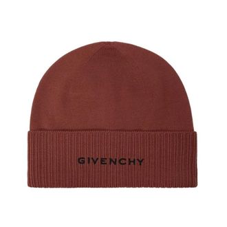 Givenchy Accessoires, Heren, Bruin, ONE Size, Wol, Wool Beanie