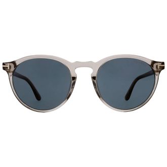 Tom Ford Aurele Blue Oval Mens Sunglasses FT0904 57V 52