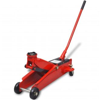 vidaXL Gato Hidr&aacute;ulico Bajo 3 Toneladas Rojo Vidaxl