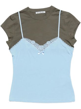 Acne Studios Gelaagde top - Blauw