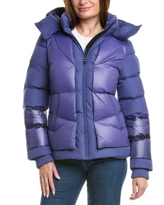 Pajar Mixed Media Layered Look Puffer Jacket