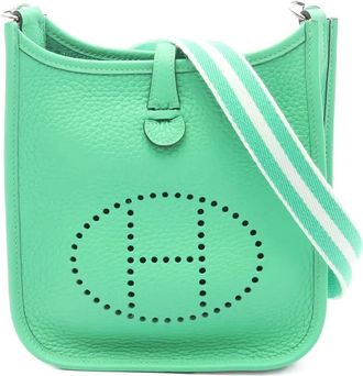 Hermès 2025 Clemence Evelyne TPM crossbody bag - women - Leather - One Size - Green