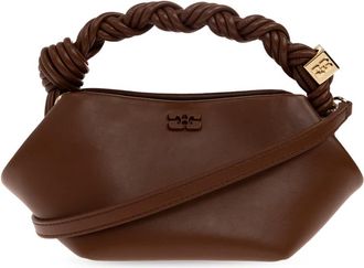 Ganni Eco-Leren Tas - Dames - Handtassen - Bruin - ONE Size - Leer - Tassen