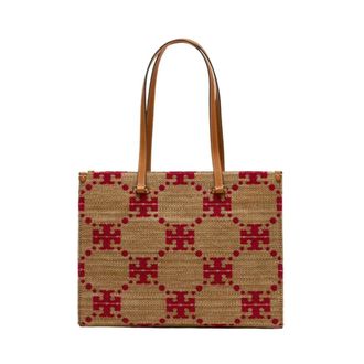 Tory Burch T-Monogram Shopper Bag - female - Tory Burch - Shopping Bags - Multicolor - ONE SIZE - Bags