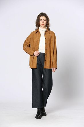 See U Soon Overhemd van su&egrave;dine met knoopsluiting