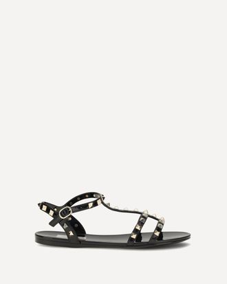 Valentino Garavani Sandali Rockstud in gomma Woman 40
