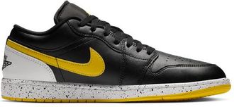 Nike Jordan Mens Air 1 Low SE - Basketball Shoes - Black / Tour Yellow / White Size 10.0