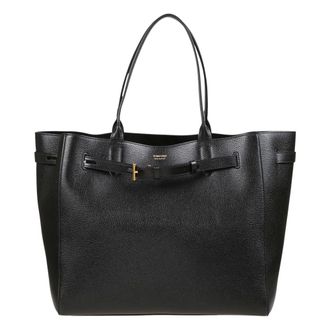 Tom Ford Tassen, Dames, Zwart, ONE Size, Leer, Audrey Grote Shopper