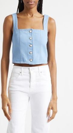 Veronica Beard Spensley Denim Top in Bayside at Nordstrom, Size 10