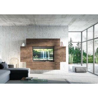 Itamoby Parete attrezzata per soggiorno porta TV con ripiani per arredamento camere ed interni 236 cm