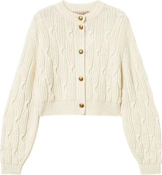 Twinset Cardigan - Dames - Vesten - Wit - S - Truien & Vesten