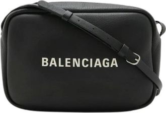 Balenciaga Pre-owned Vintage Cross Body Bag - Dames - Vintage Schoudertas - Zwart - ONE Size - Leer - Vintage