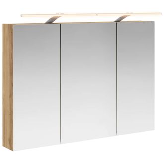 vidaXL Armario Con Espejo De Ba&ntilde;o Roble Artesanal 100 X 14,5 X 70 Cm Vidaxl