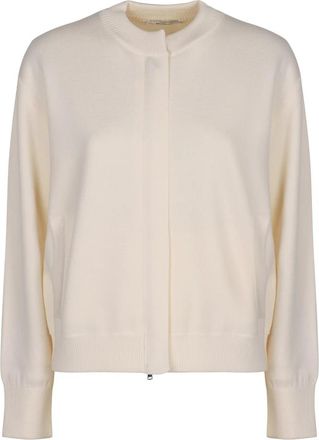 Max Mara Pelago Cardigan - Dames - Vesten - Wit - L - Wol - Truien & Vesten