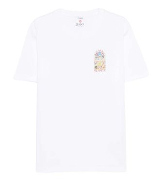 Casablanca White Graphic Print T-shirt
