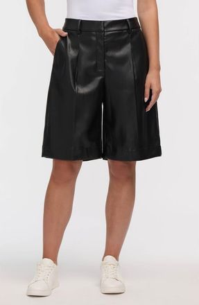 NVLT Faux Leather Culottes in Black at Nordstrom Rack, Size Medium