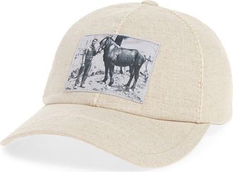 Jacquemus La Casquette Paysan Canvas Baseball Cap in Light Greige at Nordstrom, Size 56