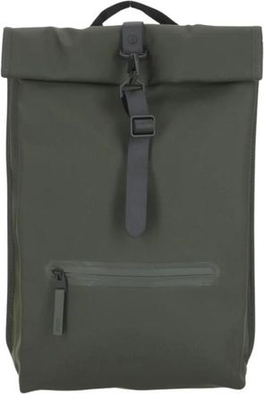 Rains Roll Top Backpack - Heren - Rugzakken - Groen - ONE Size - Tassen