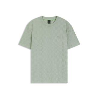 BOSS Porsche x relaxed-fit T-shirt in cotton jacquard