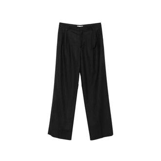 Spina Herringbone Pleated Trousers