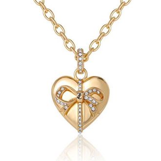Juicy Couture Gold-Tone Heart Charm Necklace - 18 +2 in Gold Tone at Nordstrom