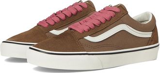 Vans Old Skool Skate Shoes Pop Brown/Pink : Mens 6.5 - Womens 8 Medium, Canvas/Leather/Suede
