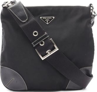 Prada Borsa a spalla con logo 2000 - Nero