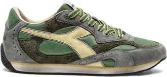 Diadora Sneakers con inserti in pelle scamosciata - Verde