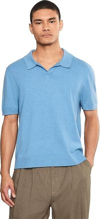 L.L.Bean Comfort Stretch Polo Short Sleeve Sweater Mens Regular Mens Sweatshirt Seaboard Blue Heather : 2XL, Cotton/Nylon