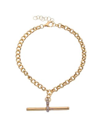 Meshmerise 18K Over Silver 0.06 Ct. Tw. Diamond Bracelet