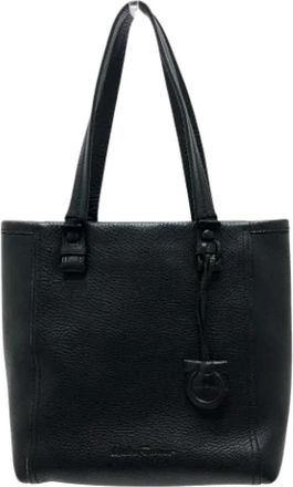 Ferragamo Tweedehands leren schoudertassen - Dames - Vintage Shopper - Zwart - ONE Size - Leer - Vintage