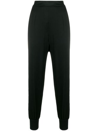 Stella McCartney crochet sided trousers - women - Cotton - 36 - Black