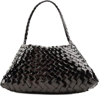 Dragon Diffusion Rosanna Mini S.croce Leren Tas - Dames - Schoudertassen - Zwart - ONE Size - Leer - Tassen