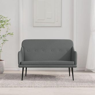 vidaXL Furniture Limited - Banco De Tela Gris Oscuro 110x76x80 Cm