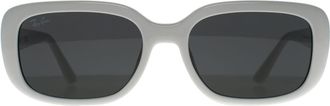 Ray-Ban RB4421D Bio Based 667787 gepolijst zwart donkergrijs zonnebril