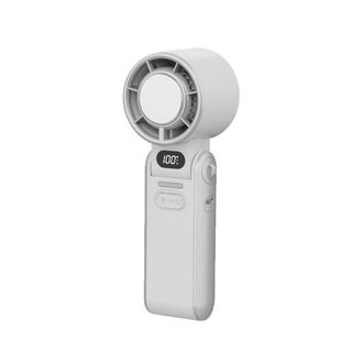 OEM Ventilador Turbo Port&aacute;til, 3600 Mah, 100 Velocidades, Ajustable, Plegable, Con Cable De Alimentaci&oacute;n, Color Blanco