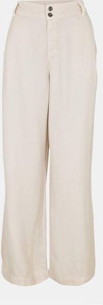 Bella Dahl Womens Easy Solid Patterned Wide Leg Joggers in Soft Flax - Size 14 UK