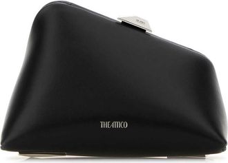 The Attico Black Midnight clutch