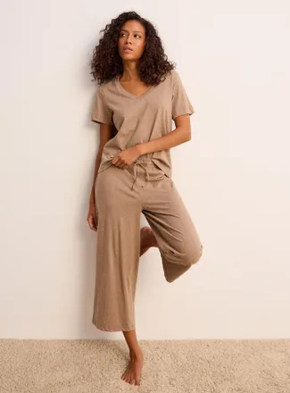 Miiyu Womens Soothing tone pyjama capri pant