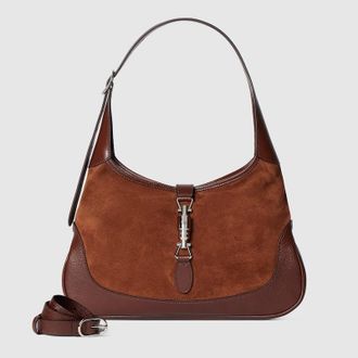 Gucci Jackie 1961 Medium Shoulder Bag, Brown, Suede