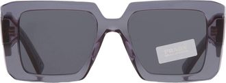 Prada Dark Grey Square Ladies Sunglasses PR 23YS 19O70B 51