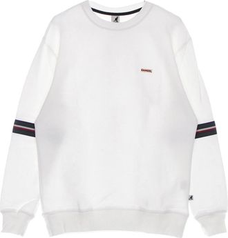 Kangol Heritage Lichtgewicht Crewneck Sweatshirt Off White - Heren - Sweatshirts - Wit - L - Katoen - Hoodies & sweatvesten